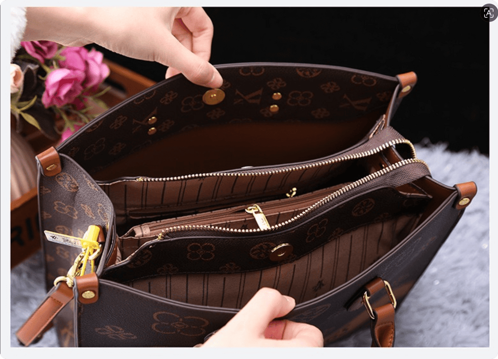New Style Genuine Leather Women's Tote Bag Large Capacity Work Briefcase  High-End Crossbody Handbag
