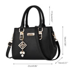 MUSOIE Large Capacity Crossbody Bags for Women Trendy PU Leather Top Handle Purse Shoulder Handbags