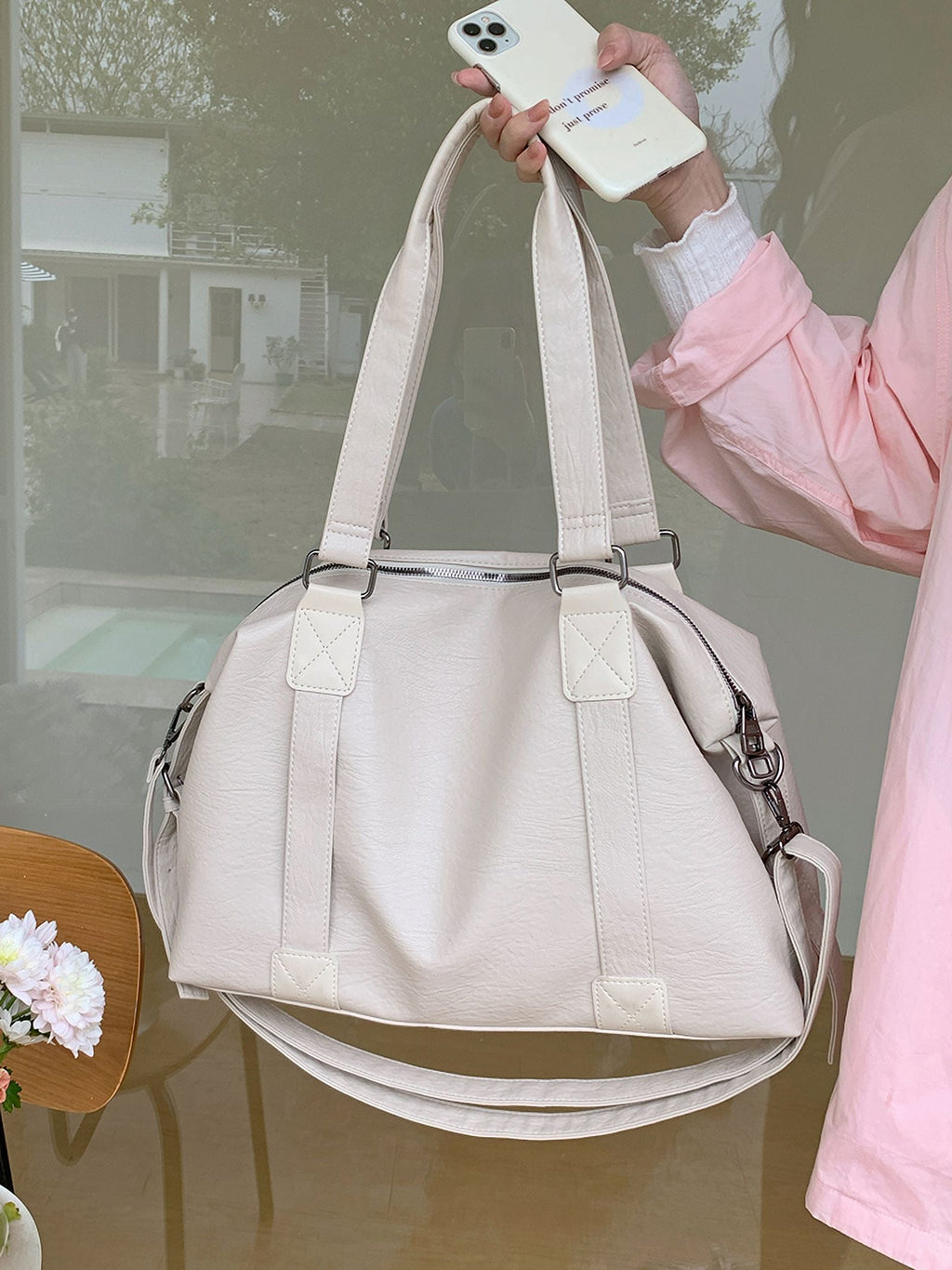 Vintage Large Capacity Ladies Messenger Bag Simple Women's Travel Shoulder Bags Soft PU Leather Female Handbags Big Tote Purse