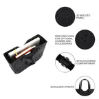 Disney Mickey Mouse 3D Face Black 12.75” Adult Mini EVA Molded Tote Bag