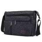 MUSOIE Men Large Vintage Crossbody Canvas Messenger Shoulder Bag Hiking Military Travel Satchel