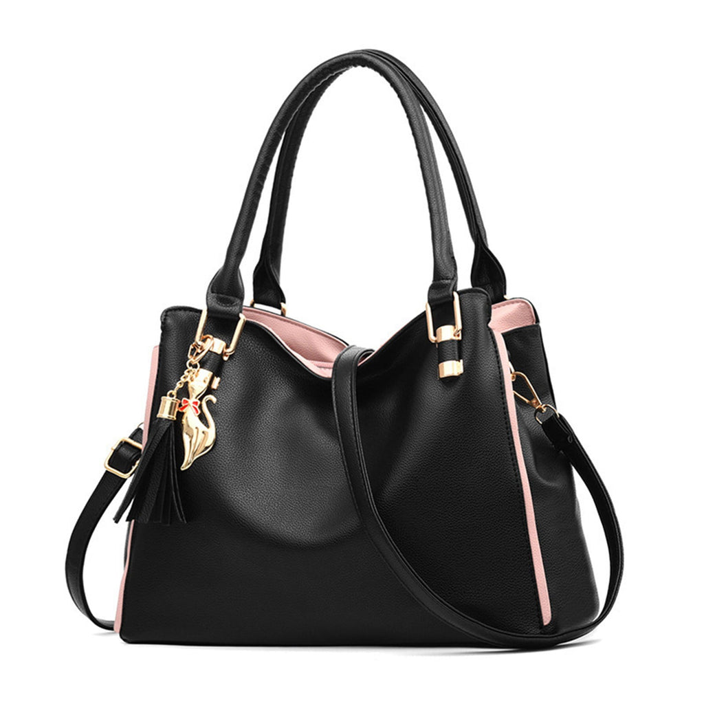 MUSOIE Women Large Capacity Shoulder Bag Crossbody Satchel Bags Trendy Tassel Tote Handbag