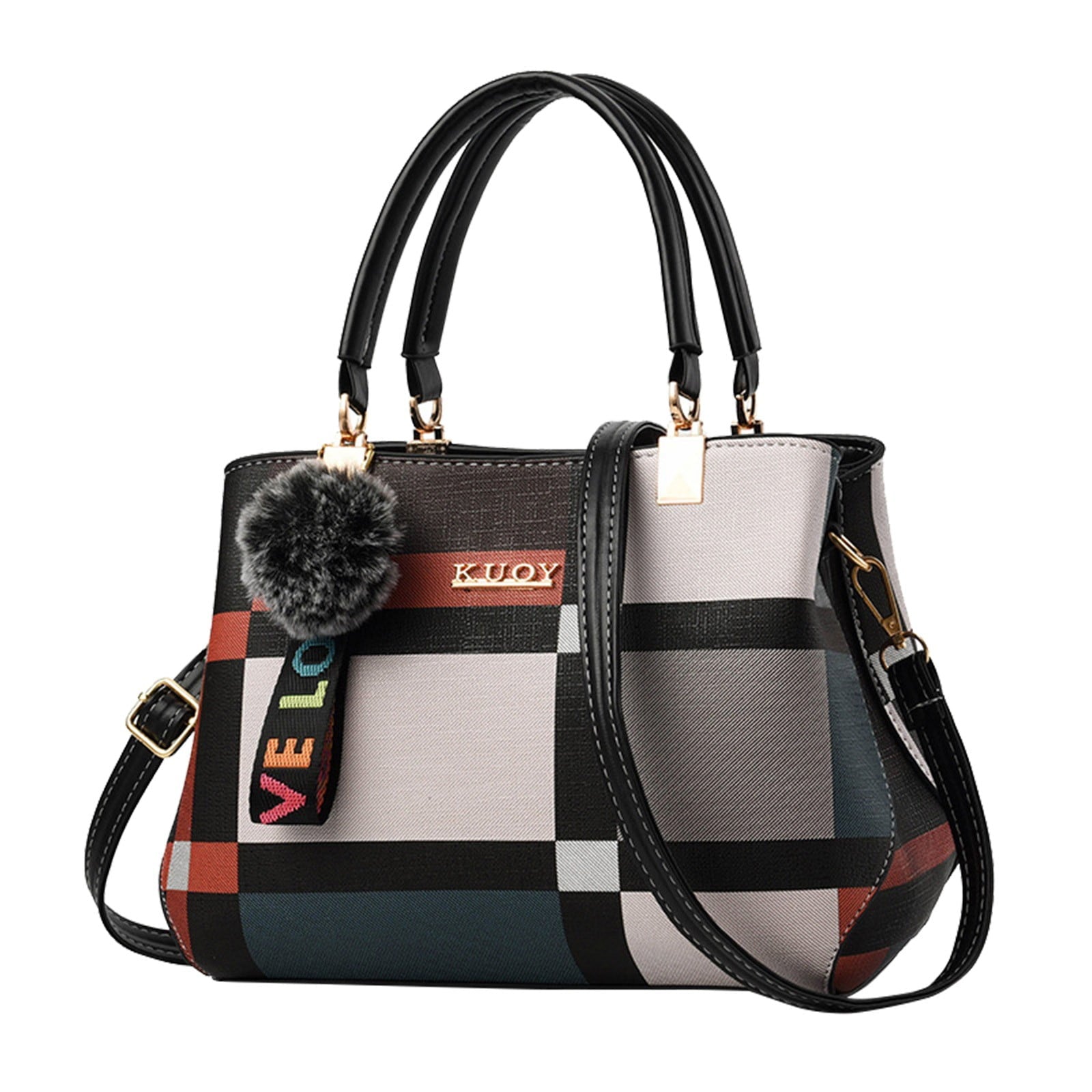 zttd women fashion girls retro solid cat fringe shoulder zip tote handbag bags elegant retro women tote bag custom ladies handbag a - Crossbody Bag