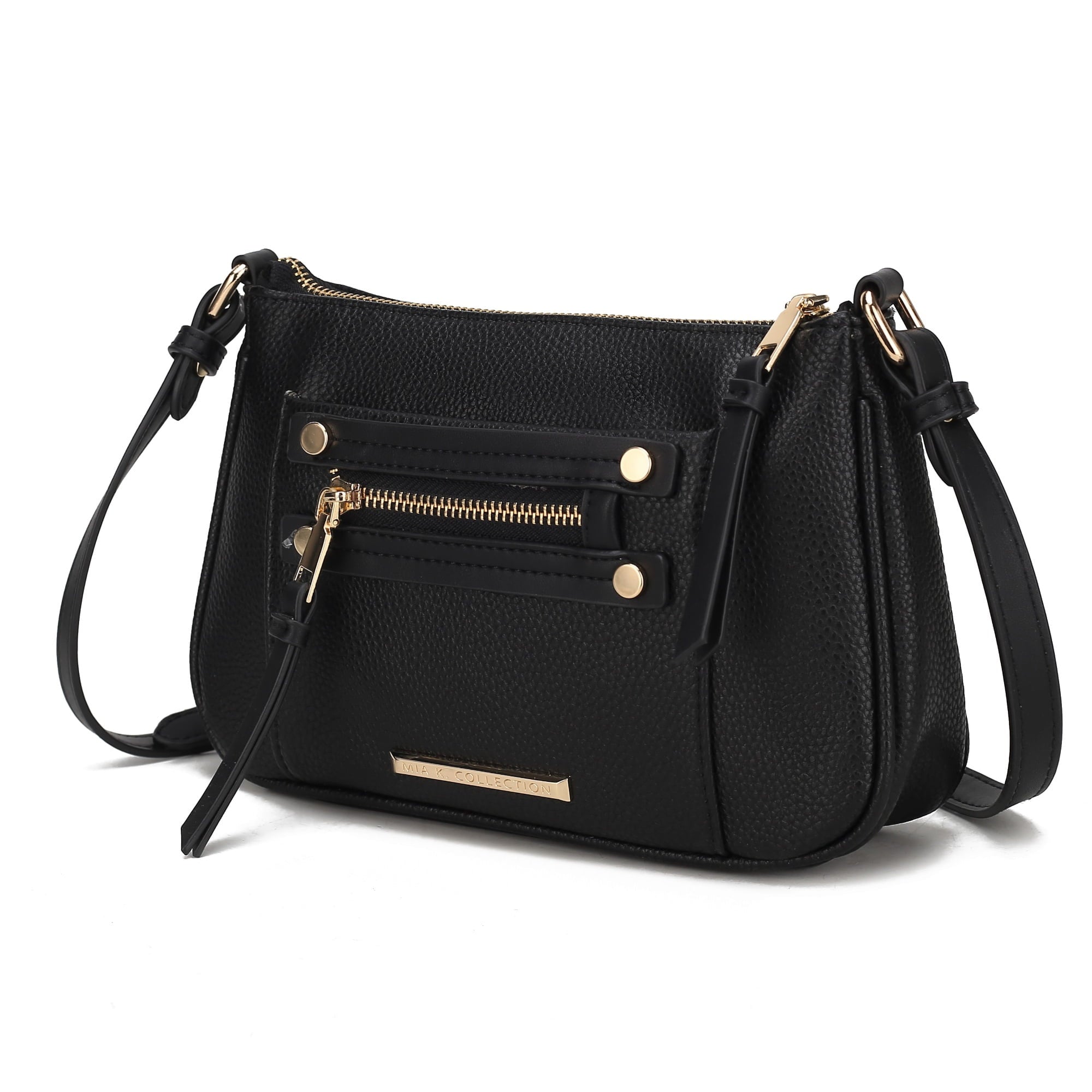 Collection Essie Women's Crossbody Bag Snake Embossed Vegan Leather Shoulder Bag Daily Handbag by Mia K. - Dark Green - Crossbody Bag