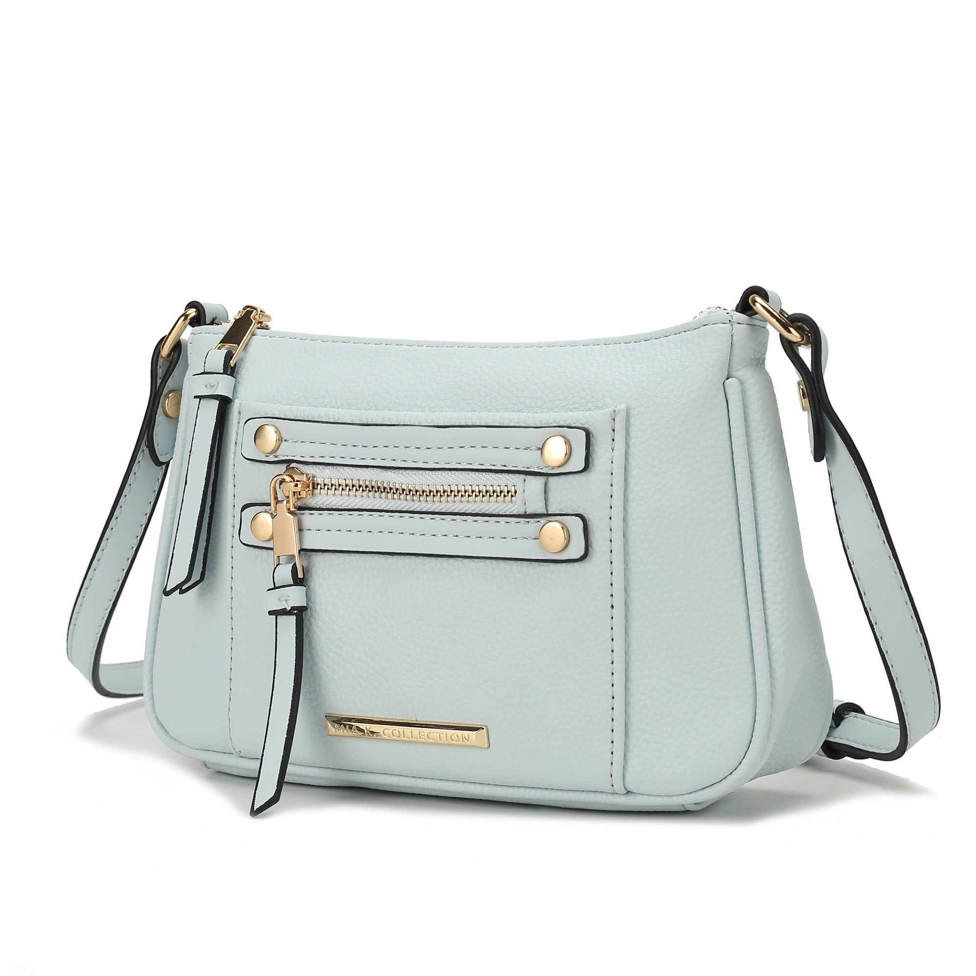 Collection Essie Women's Crossbody Bag Snake Embossed Vegan Leather Shoulder Bag Daily Handbag by Mia K. - Dark Green - Crossbody Bag