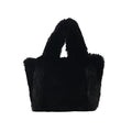 MUSOIE Plush Underarm Bag Ladies Fluffy Shoulder Bag Women Furry Tote Bag Plush Handbag