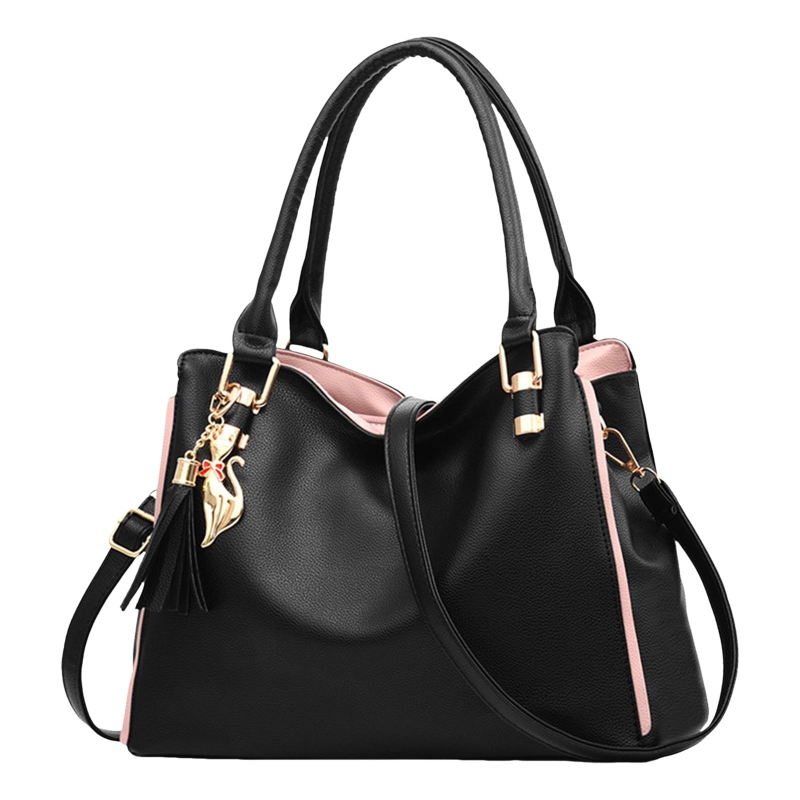 MUSOIE Women Large Capacity Shoulder Bag Crossbody Satchel Bags Trendy Tassel Tote Handbag