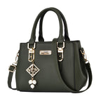 Womens Purses and Handbags Vegan Leather Satchel Shoulder Bag with Top Handle Tote Bag - Tote Bag