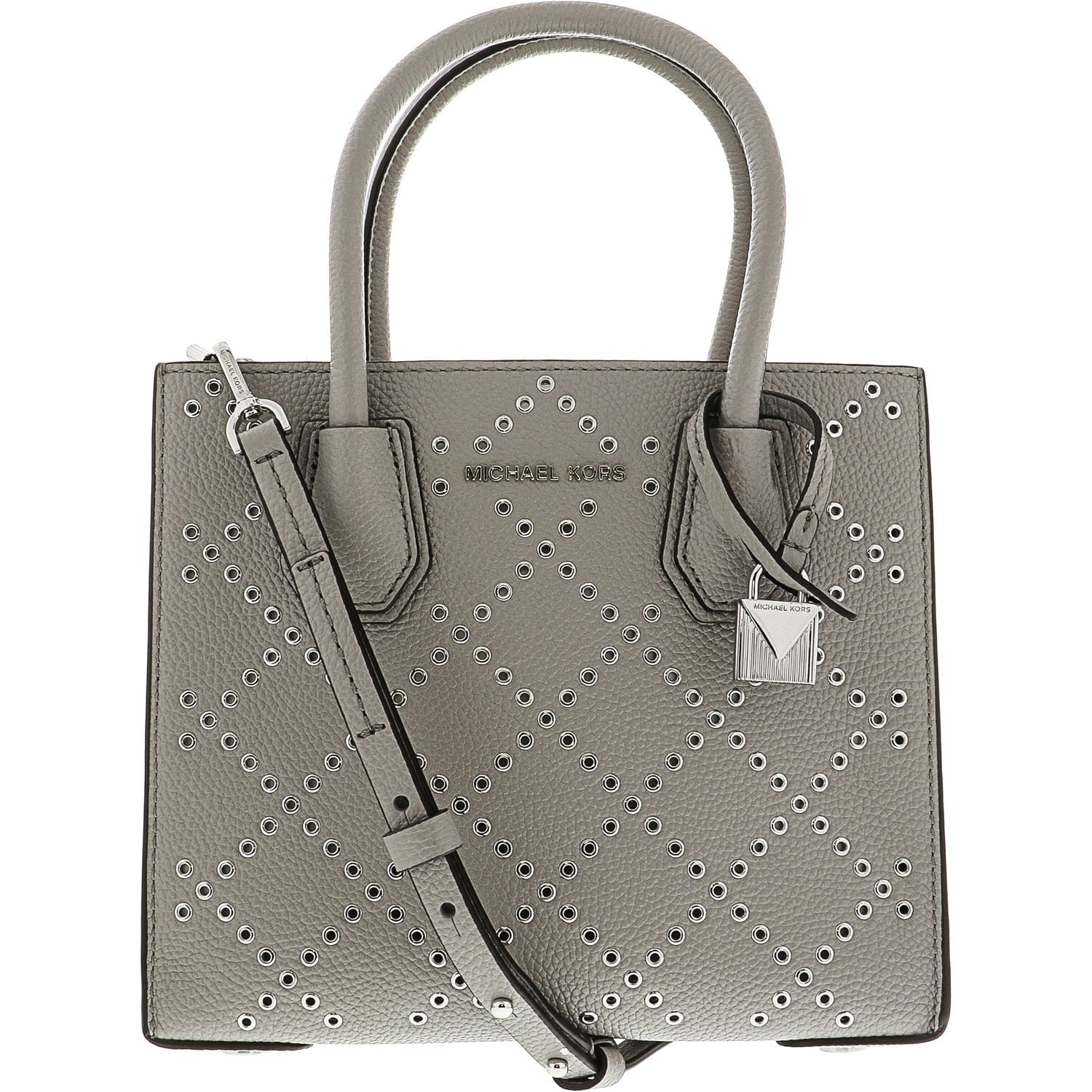 Michael Kors Medium Mercer Leather Crossbody Tote, Grapefruit - Crossbody Bag