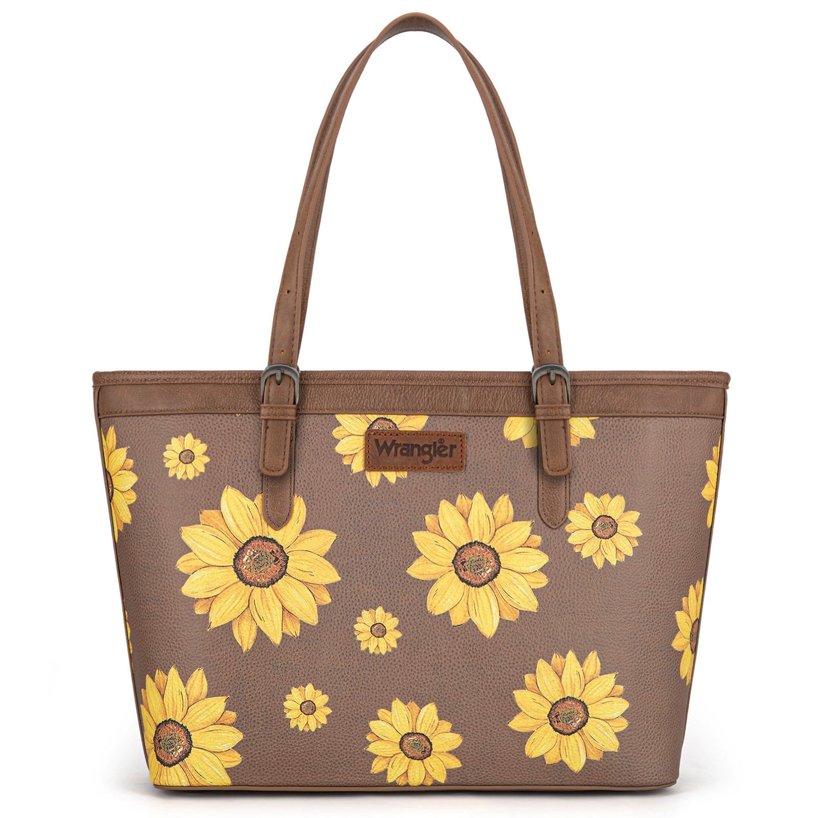 Montana West Women's Wrangler Tote Bag - Sunflower Floral Purse, Western Style Shoulder Bag, Ideal Memory-Keeper, Black - Tote Bag
