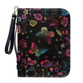 Star Sky Moose Star Print PU Leather Bible Case for Women Men Portable Bible Carrying Tote Bags with Detachable Wristlet Strap Church Bag for Bible Study Scripture Church Bag, L - Bible Bag