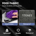 Ytonet Wearable Cleaning Caddy Bag, Sturdy Large Supplies Organizer, Caddy Organizer with Strap, Black