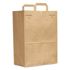 Duro 70# Large Brown Paper Shopping Bags with Handles Bulk, 300 Pcs 12x7x17 - Heavy Duty Restaurant Takeout/To Go Bags, Delis, & Retail Merchandise