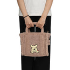 Winnie the Pooh Faux Shearling Tote Bag With Detachable Strap